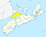 Small Map - Cumberland County, Nova Scotia