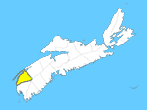 Small Map - Digby County, Nova Scotia